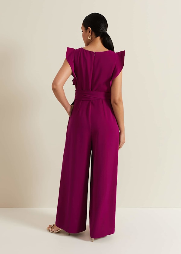 Petite Ayla Ruffle Jumpsuit