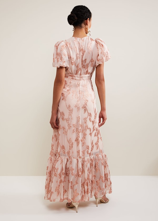 Genette Jacquard Maxi Dress