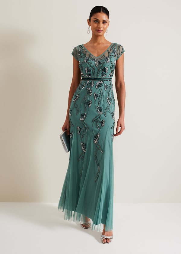 Evonne Beaded Maxi Dress