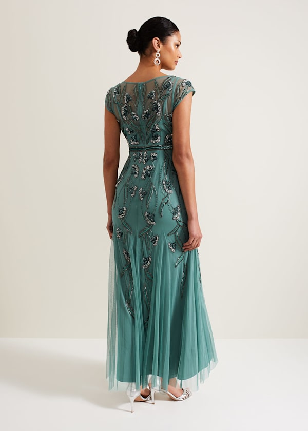 Evonne Beaded Maxi Dress