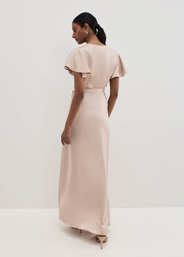 Arabella Satin Maxi Dress