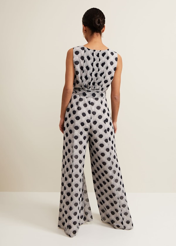 Petite Janine Print Jumpsuit