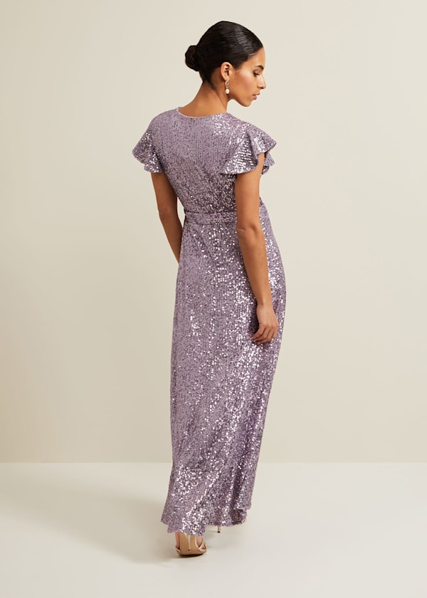 Petite Carina Sequin Maxi Dress