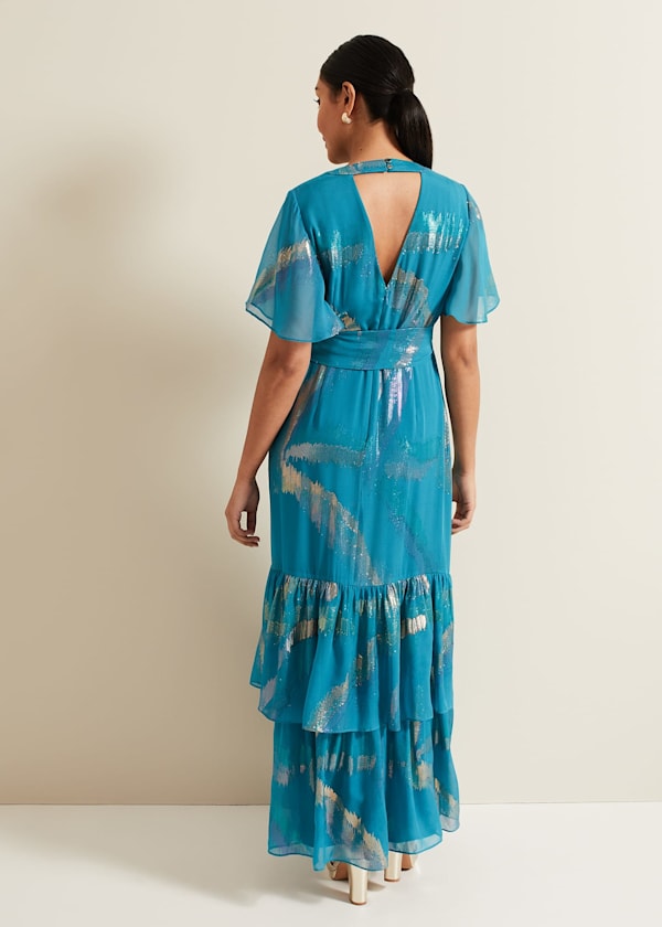 Petite Charissa Silk Maxi Dress