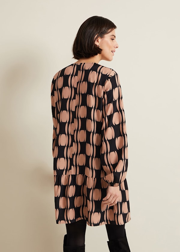 Penele Spot Swing Dress