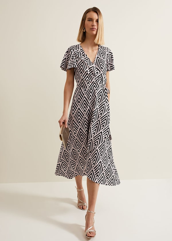 Julissa Print Wrap Dress