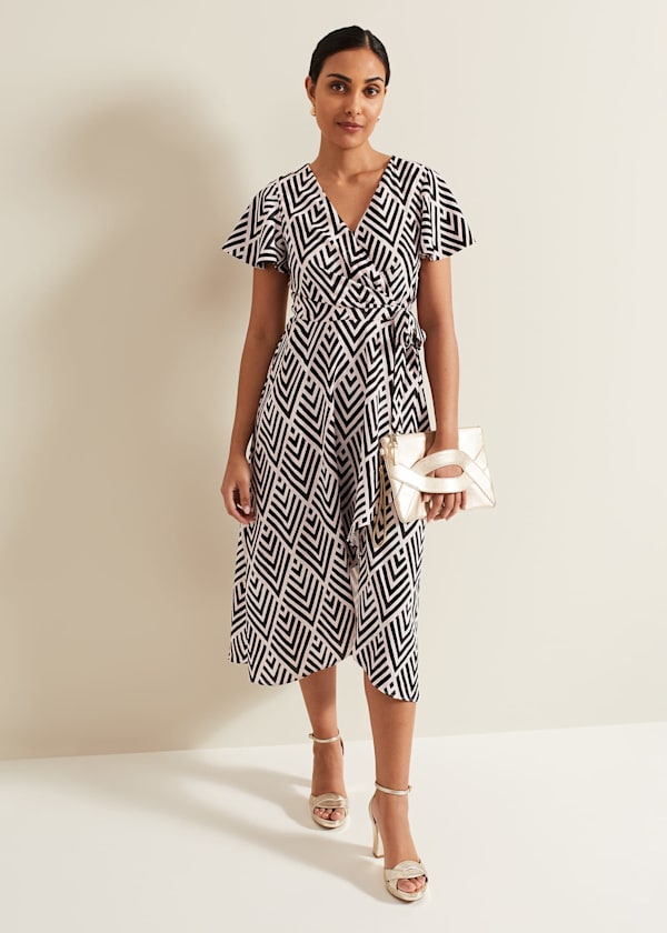 Petite Julissa Print Wrap Dress