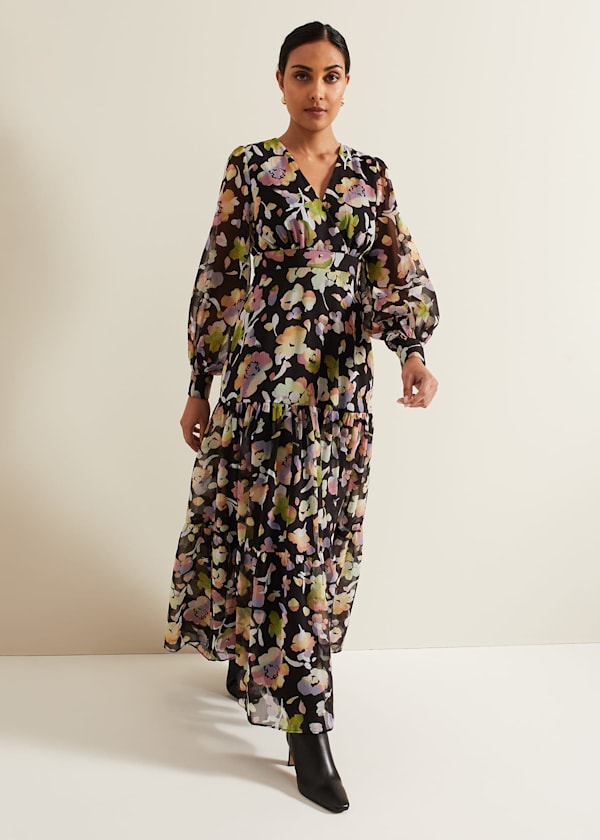 Petite Sandra Floral Maxi Dress