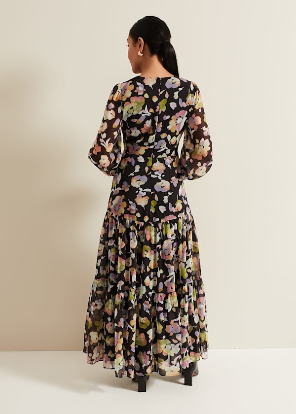Petite Sandra Floral Maxi Dress