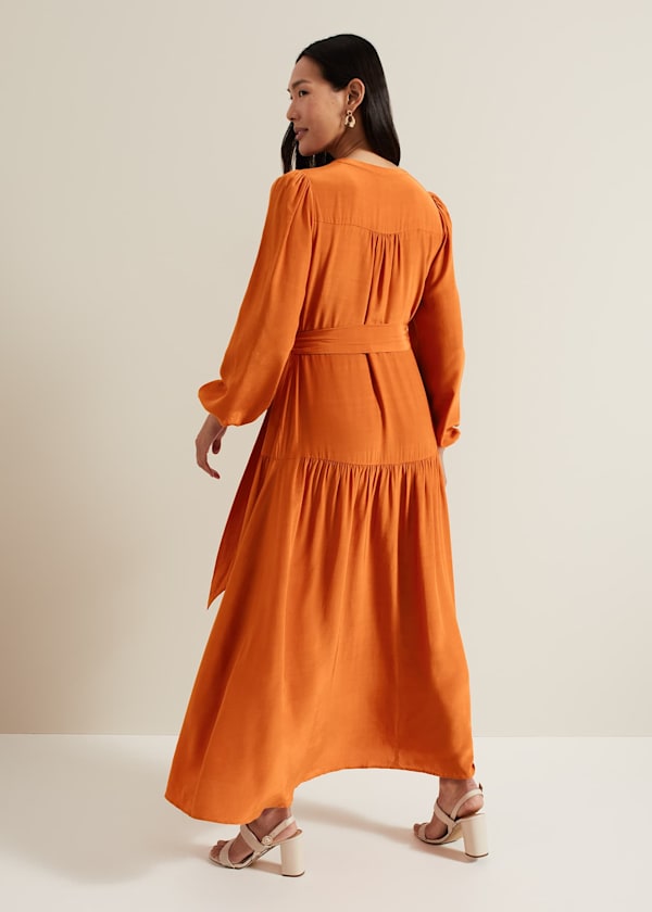 Tori Button Through Maxi Dress