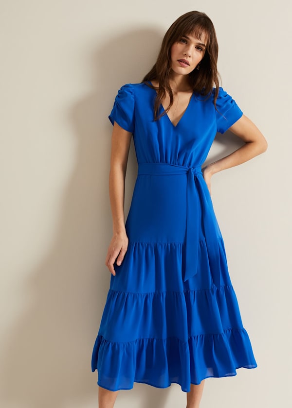 Lola Blue Tiered Dress