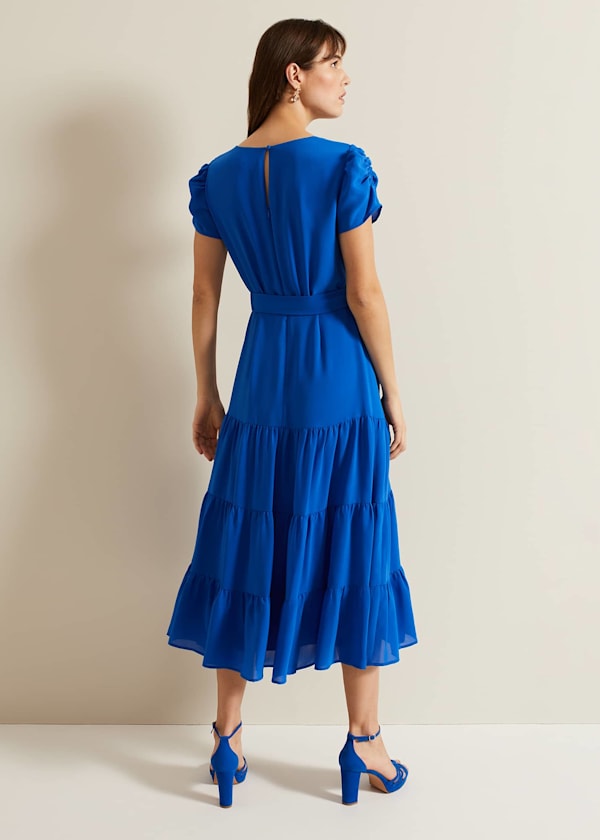 Lola Blue Tiered Dress