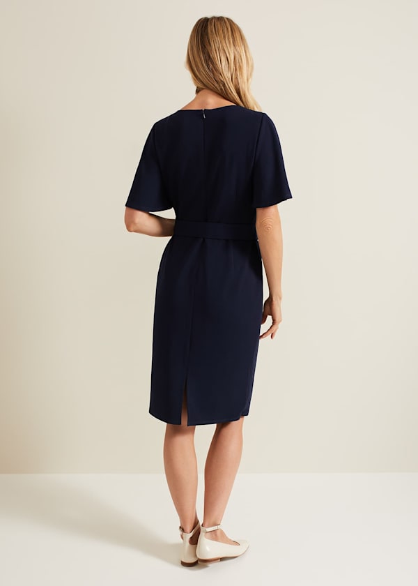 Fanella Belted Jersey Dress