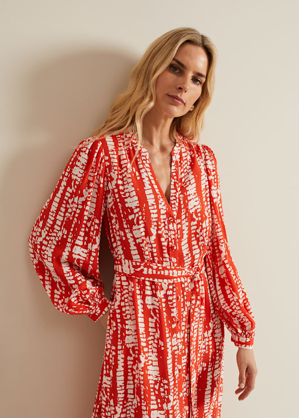 Louisa Abstract Maxi Dress