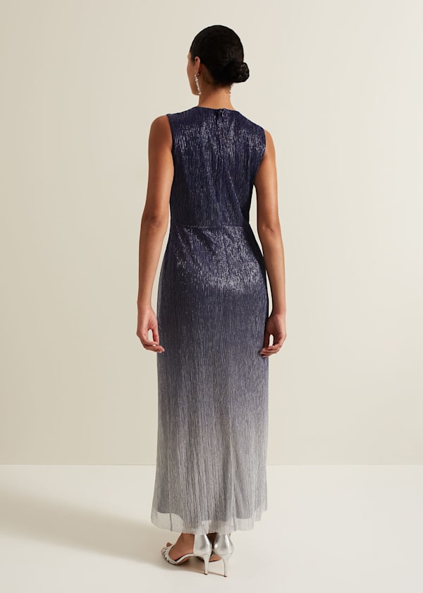 Sara Metallic Jersey Maxi Dress