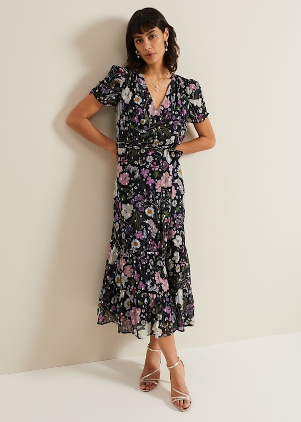 Azalea Print Fil Coupe Dress