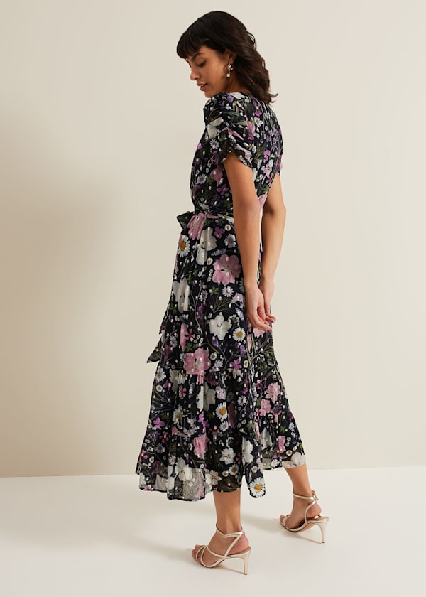 Azalea Print Fil Coupe Dress