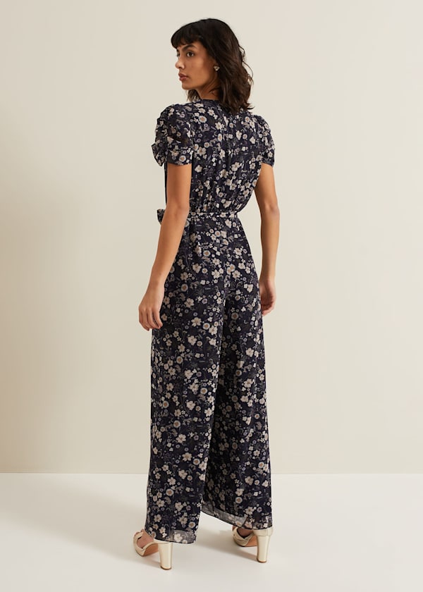 Helene Floral Print Jumpsuit