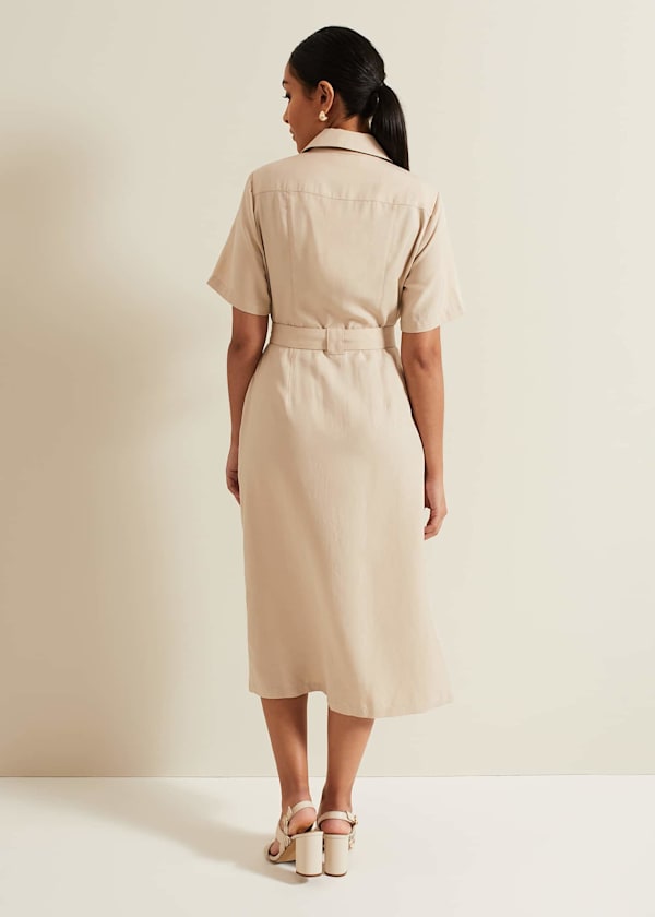 Petite Willow Utility Midi Dress