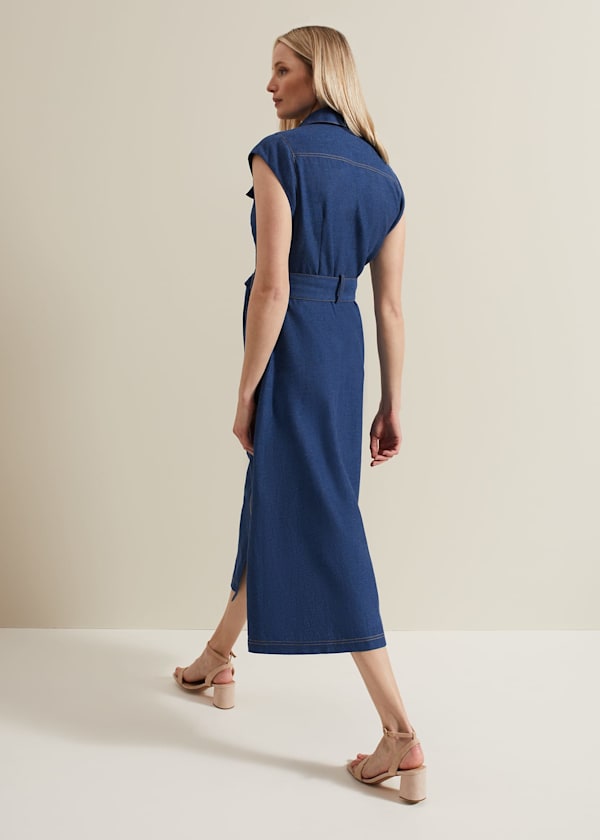 Luiza Denim Midi Dress