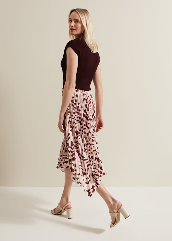 Maya Woven Hem Geo Dress