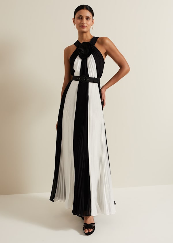 Taylor Pleated Maxi Dress