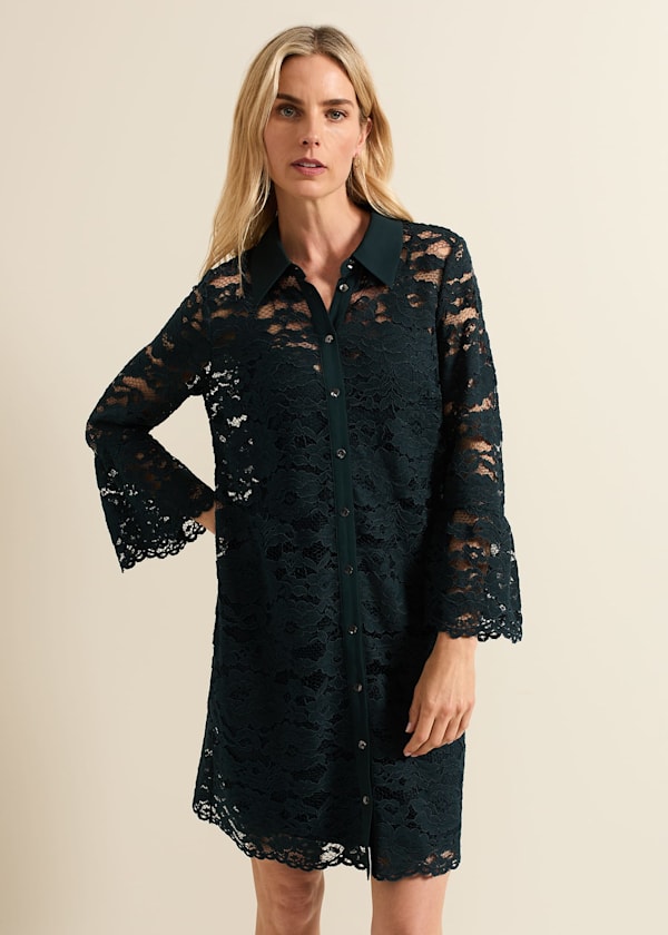 Long sleeve lace dress uk sale