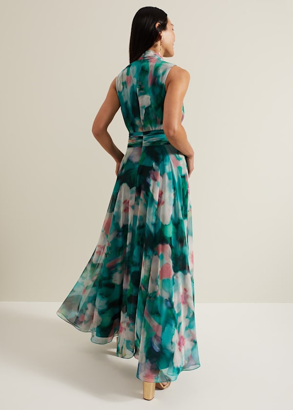 Lucinda Chiffon Print Maxi Dress