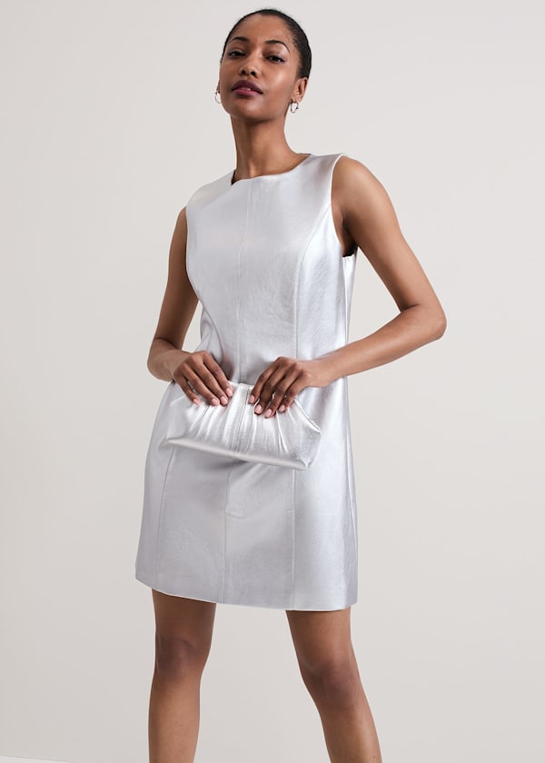 Ellora Silver Mini Dress