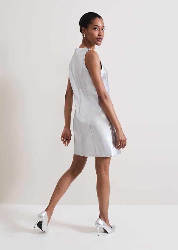 Ellora Silver Mini Dress
