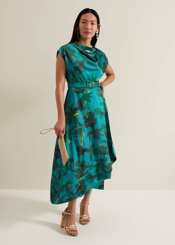 Sabrianna Print Midi Dress