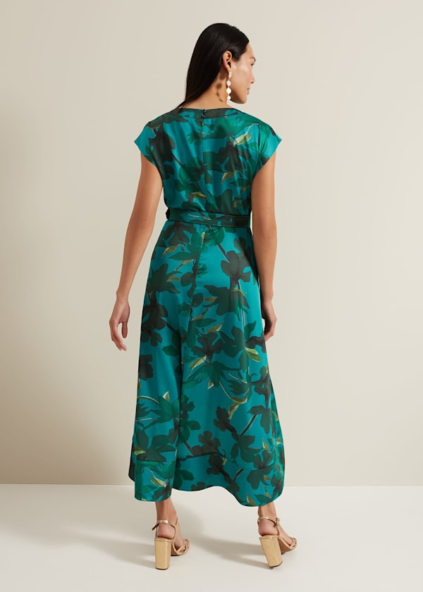 Sabrianna Print Midi Dress