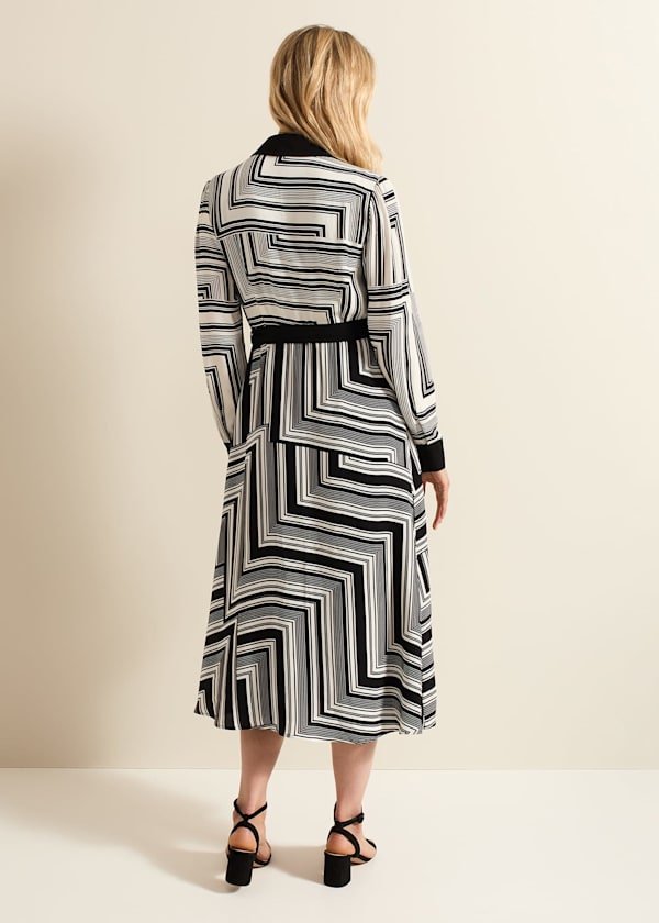 Pia Striped Midaxi Dress