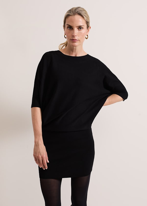 Becca Batwing Knitted Dress