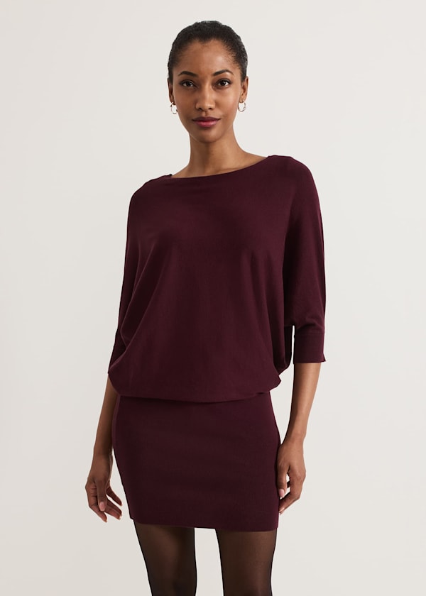 Becca Batwing Knitted Dress