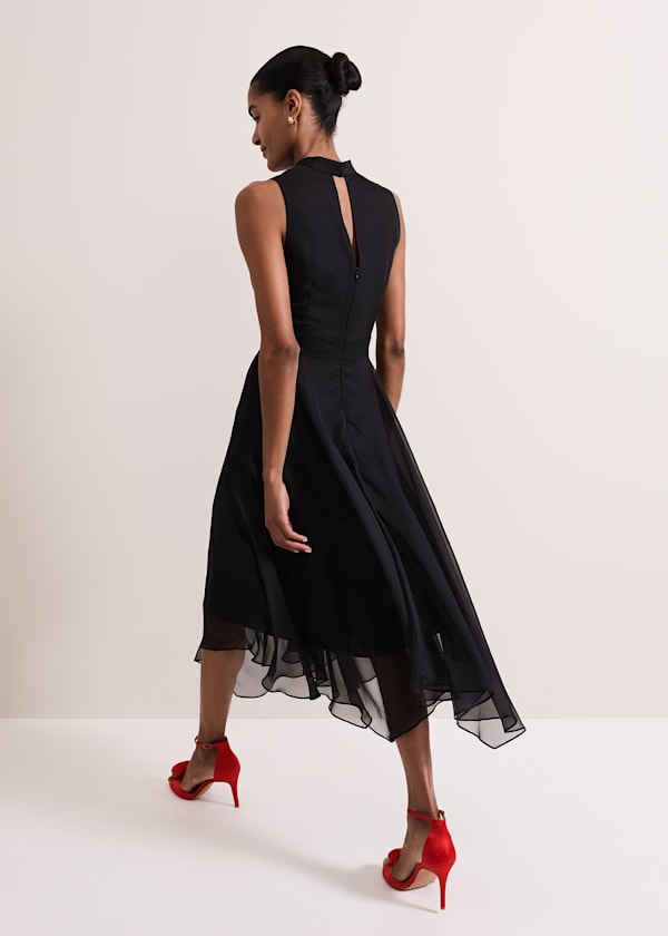Lucia Chiffon Floral Midi Dress