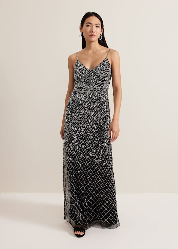 Alexia Sequin Embelished Maxi Dress