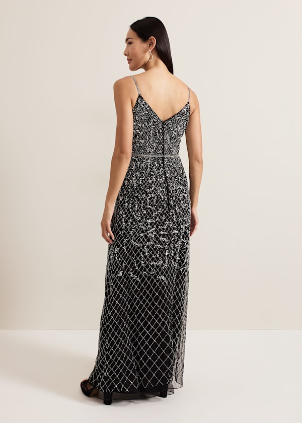 Alexia Sequin Embelished Maxi Dress