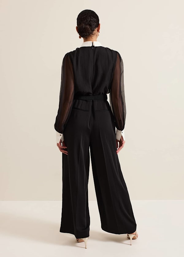 Nerissa Collar Shirt Jumpsuit