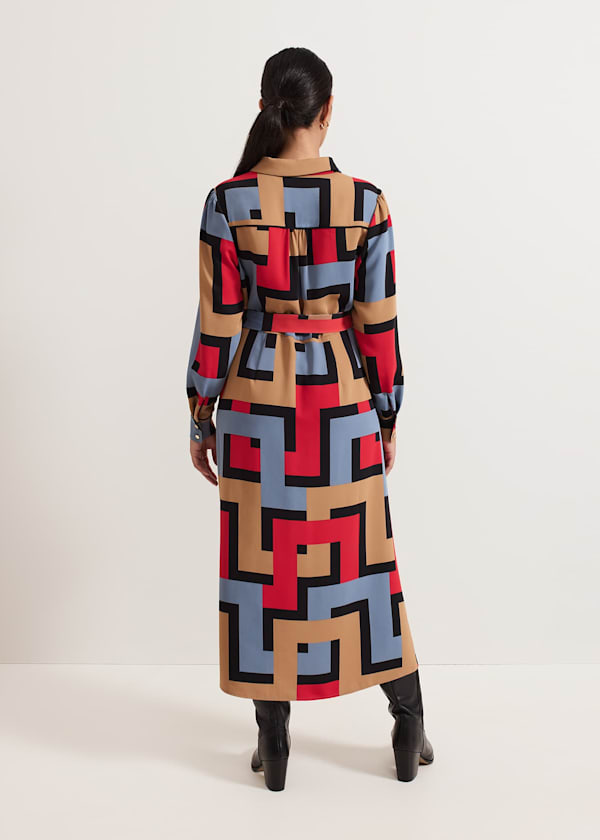 Petite Amita Geo Shirt Dress