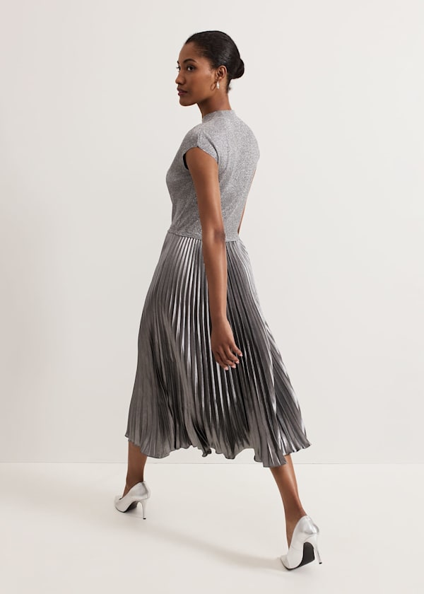 Jayla Metallic Knit Dress