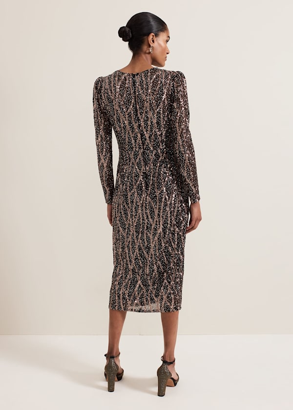 Kaleigh Sequin Midi Dress