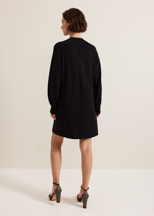 Tala Black Short Hotfix Dress