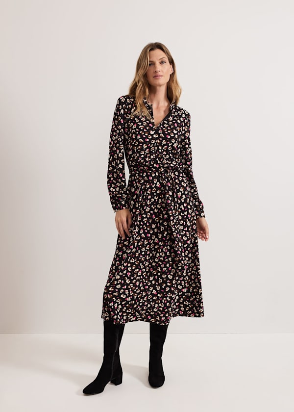 Aoife Printed Jersey Dress