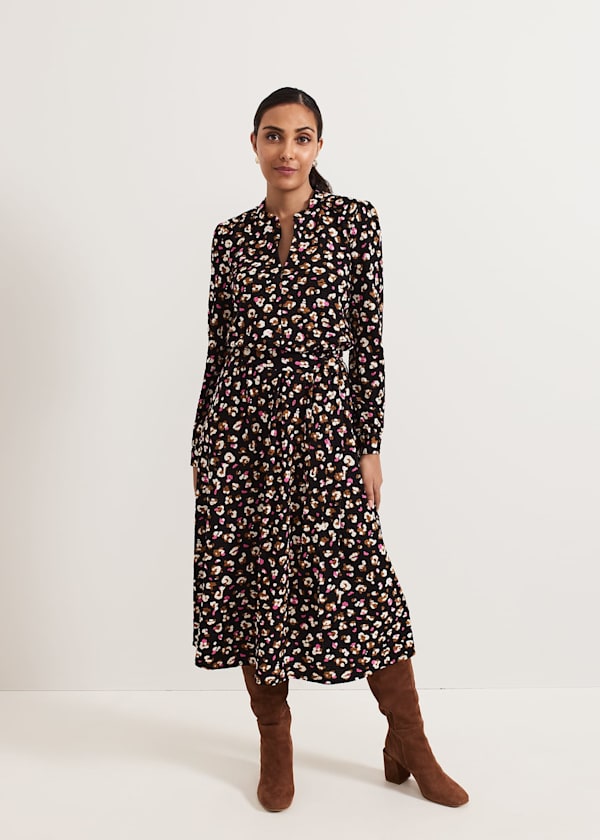 Petite Aoife Printed Jersey Dress