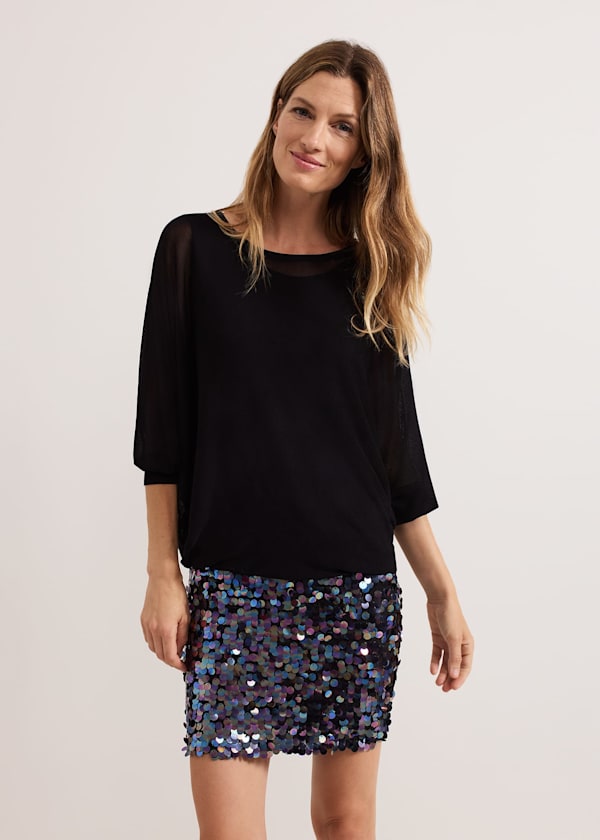 Becca Sequin Knit Dress