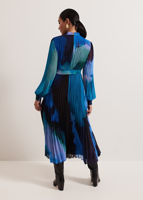 Petite Sophie Pleat Midi Dress