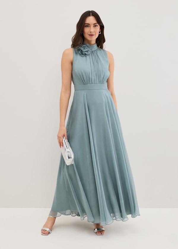 Lucinda Pale Blue Maxi Dress