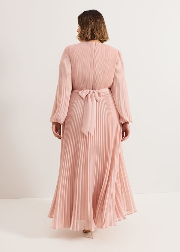 Isadora Pale Pink Maxi Dress