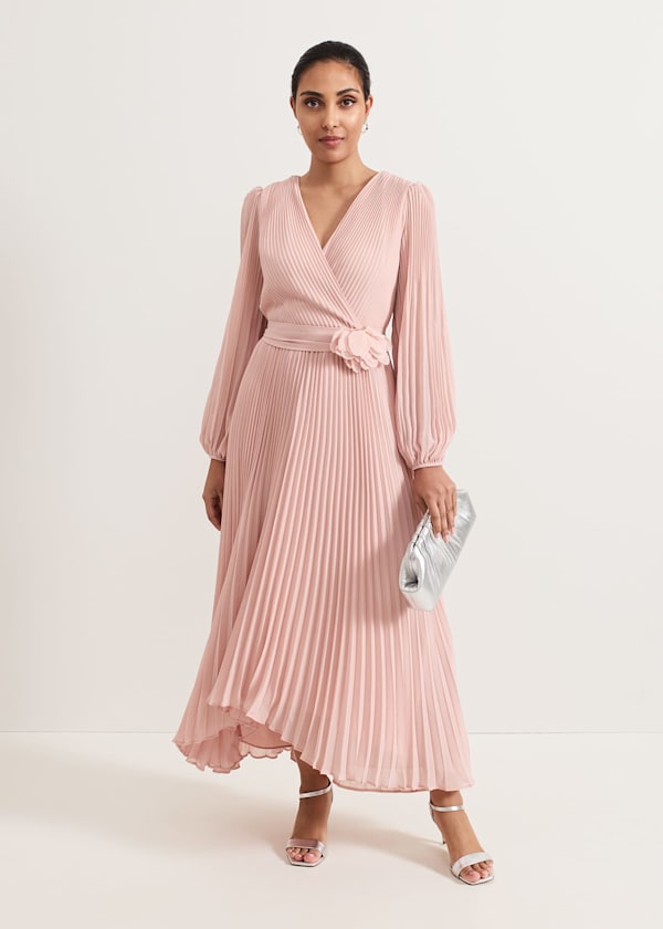 Petite Isadora Pale Pink Maxi Dress